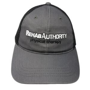 Rehab Authority Physical Therapy Trucker Hat Gray One Size Cap America